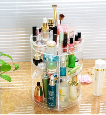 Makeup Organizer 360 Rotating plastic Cosmetics Storage Case