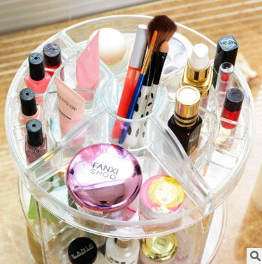 Makeup Organizer 360 Rotating plastic Cosmetics Storage Case