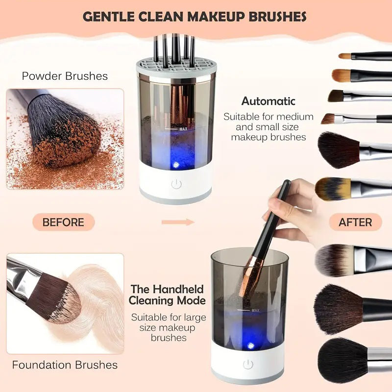 Makeup Brush Cleaner Automatic Rotating Makeup Brush