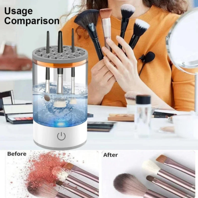 Makeup Brush Cleaner Automatic Rotating Makeup Brush
