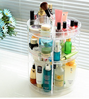 Makeup Organizer 360 Rotating plastic Cosmetics Storage Case