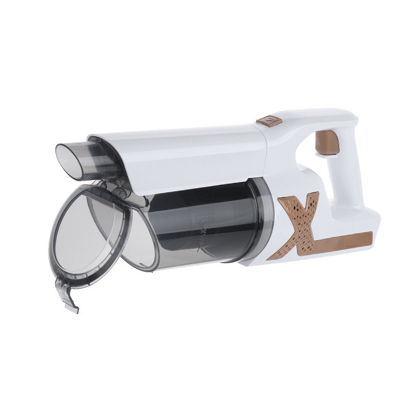 Cordless Handheld Vacuum Cleaner with removable dust container and dual-action brush for efficient cleaning.