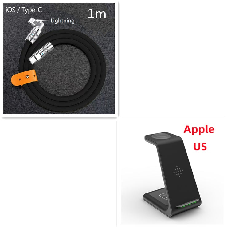 3 In 1 Fast Charging Station Wireless Charger 