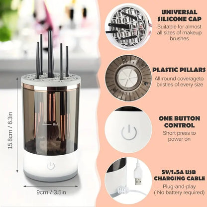 Makeup Brush Cleaner Automatic Rotating Makeup Brush