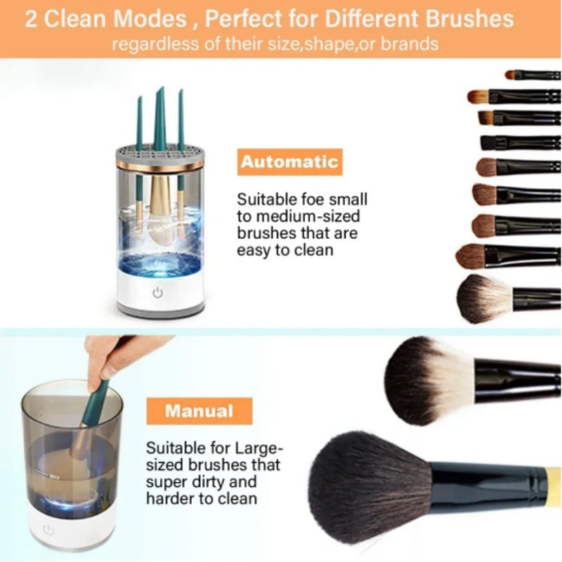 Makeup Brush Cleaner Automatic Rotating Makeup Brush