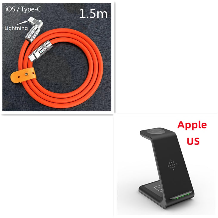 3 In 1 Fast Charging Station Wireless Charger 
