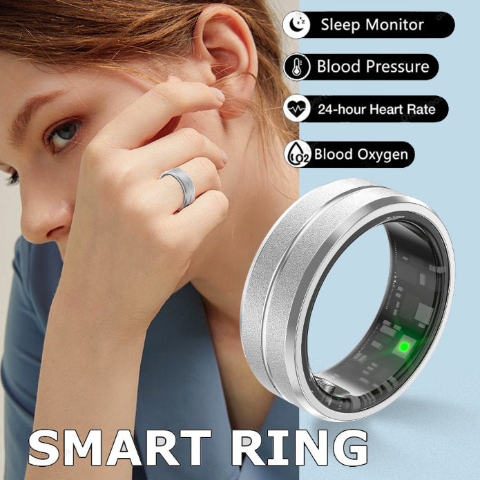 2024 Smart Ring For Men Women Heart Rate Blood Oxygen Monitoring Multi
