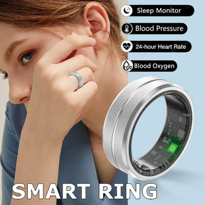 2024 Smart Ring For Men Women Heart Rate Blood Oxygen Monitoring Multi
